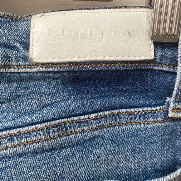 Re/Done High Rise Ankle Crop Jeans - Picture 10 of 13